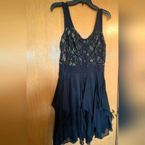 Black lace dress